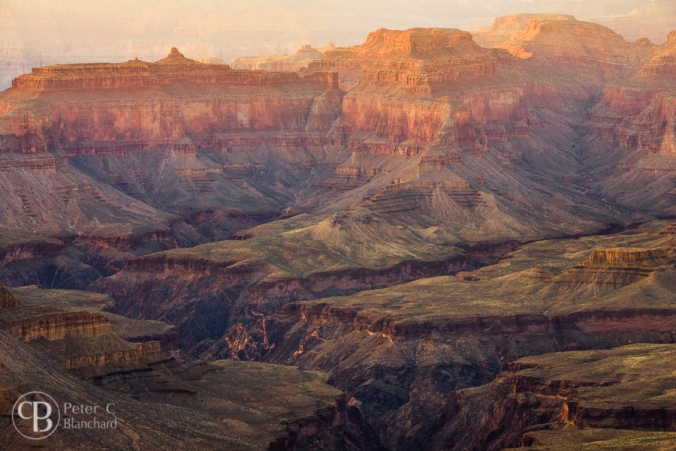 I was continually impressed by how the colors would shift as the light changed at the Grand Canyon.