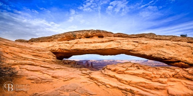 Although Mesa Arch is known as a sunrise destination, it's quite an impressive structure at any time of day.